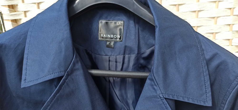 Granatowy płaszcz męski nowy 54