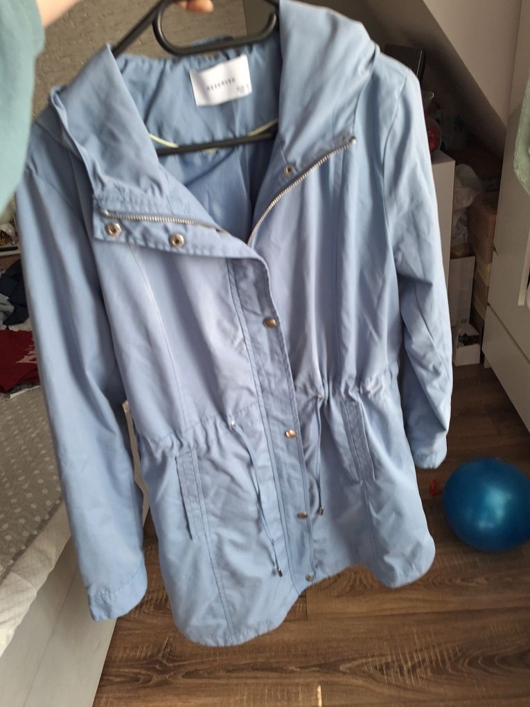 Parka plaszczyk niebieska wiosenna reserved s