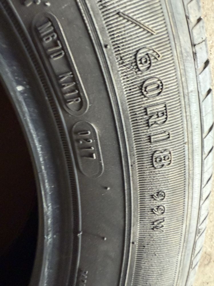 Goodyear Eagle 225 60 r18 одне колесо 6 мм