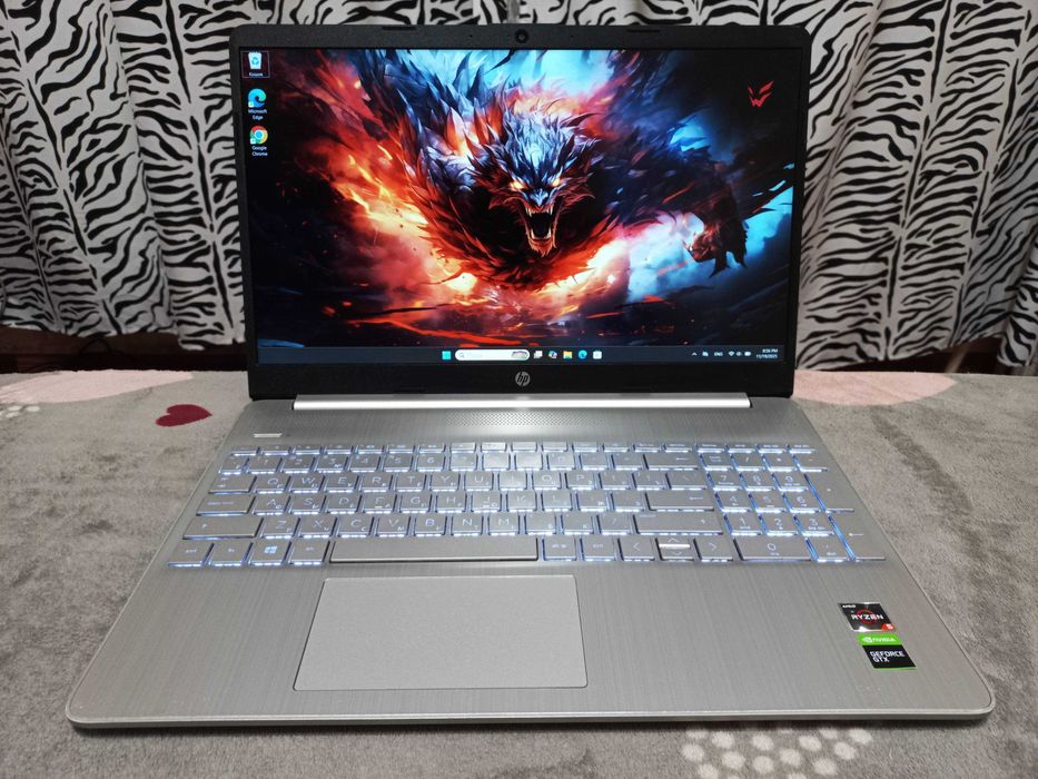 Игровой Видео GTX 1650 (4 ГБ)   Проц RYZEN 5" X8/ HP Laptop 15