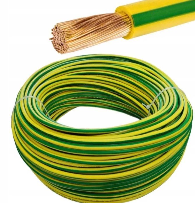 Linka przewód LgY 1 x 16mm żółto-zielony H07V-K żo  uziemienie PE