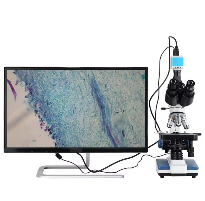 Микроскоп лабораторный с выводом 4К