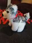 Peluche husky eletrônico (ladra ao apertar)
