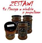 ZESTAW! – Pierzga w miodzie z propolisem – 4 szt. 20zł Taniej