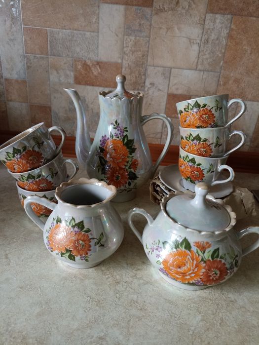 Кавовий сервіз  на 6персон.15 предметів