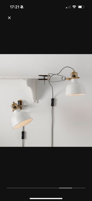 2 candeeiros / projetores Ranarp ikea