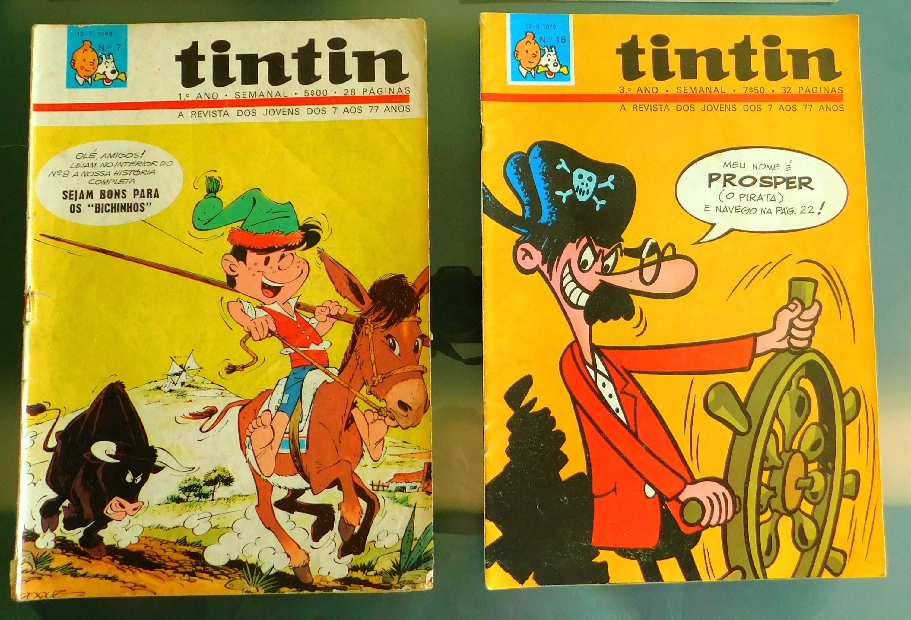 4 fascículos revista tintin