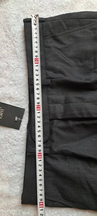 Spodnie męskie szare Luigi Vesari Wólczanka Nowe 182/82 w kant