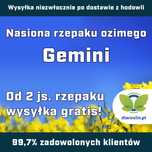 Rzepak ozimy Gemini C1, opak. 2 mln. n. zaprawiany Integral Pro