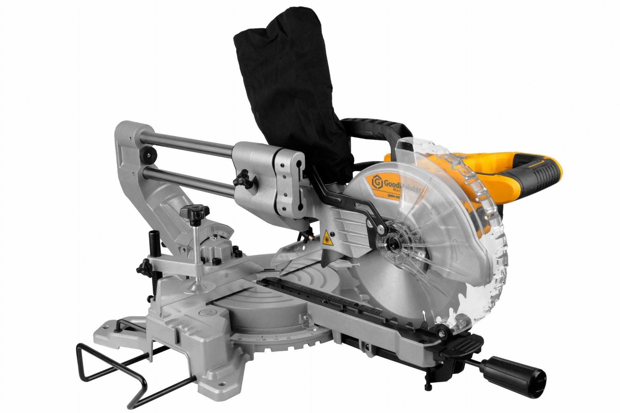 Piła ukośnica z posuwem i laserem pilarka ukosowa 216mm 1500W