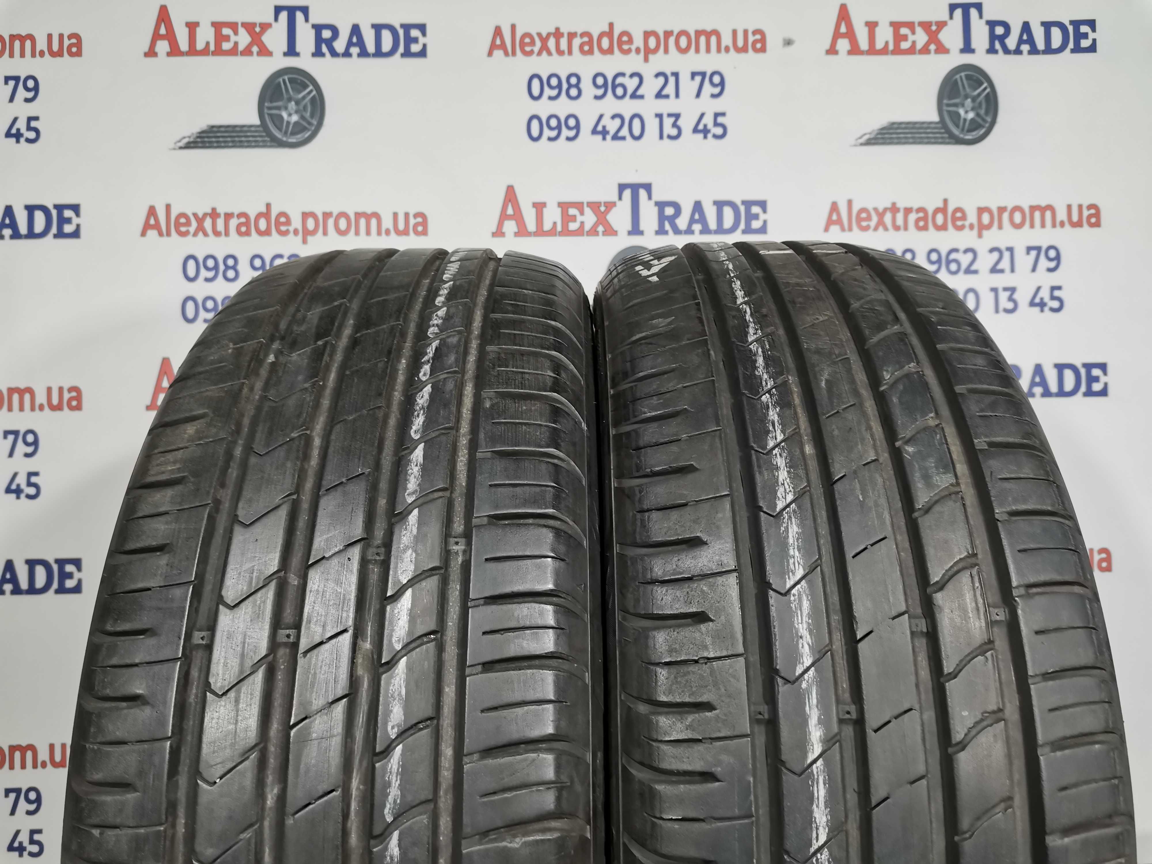 2 шт. 225/55 R17 Kumho Ecsta HS51 літні шини б/у