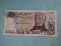 Banknot Argentyna 5 Pesos UNC