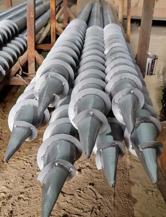 Палі, гвинтові палі, геошуруп, однавіткова паля, сваи