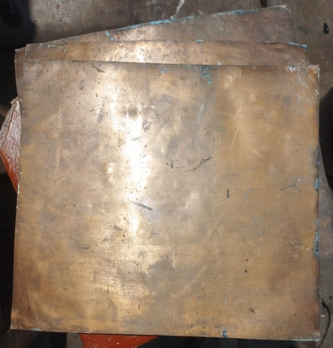 Лист мідний 0.5 мм. 310х280 мм.