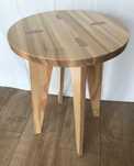 Taboret drewniany ze sklejki i siedziska z drewna jesionowego nowy