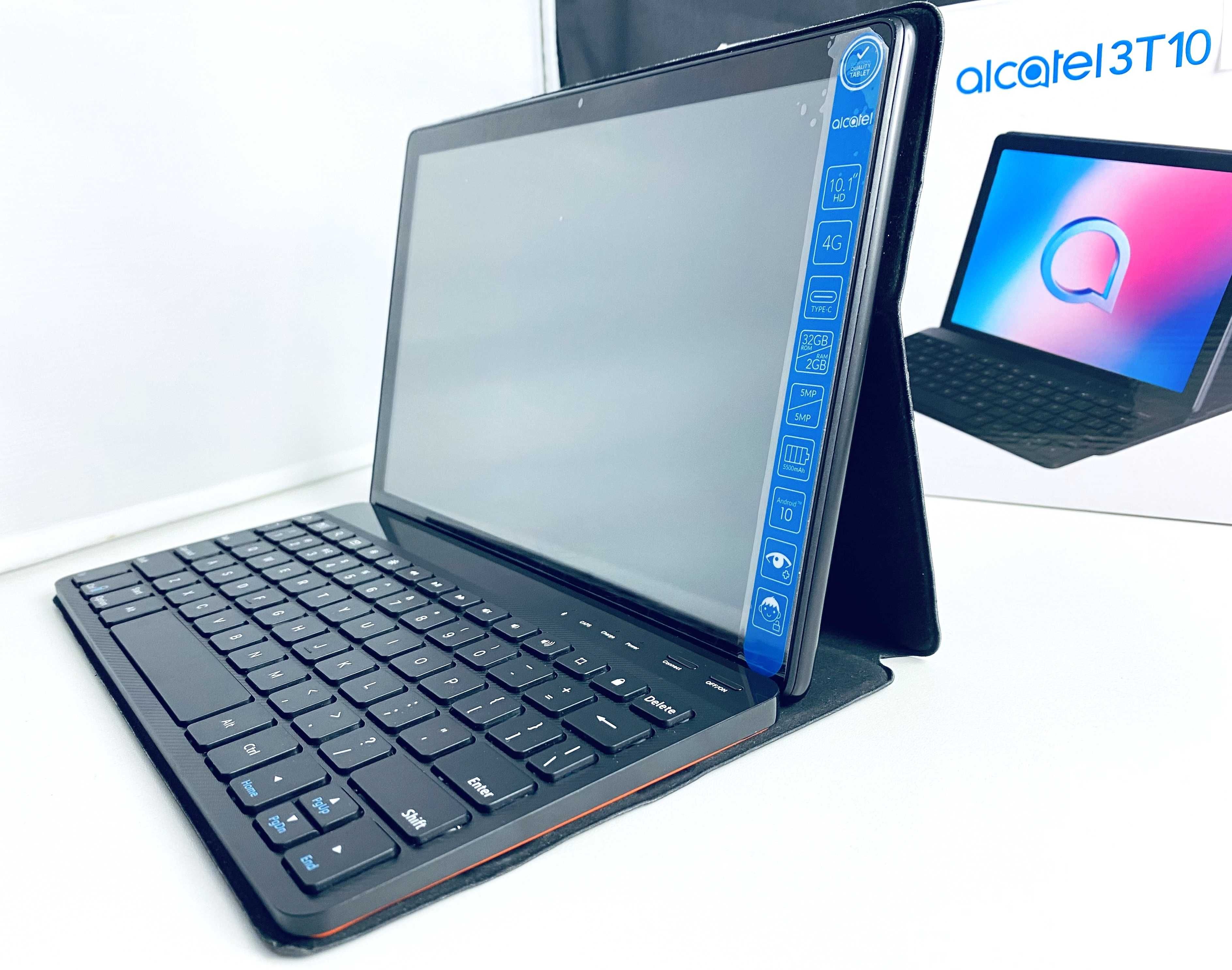 Alcatel 3T 10.1" 32GB 4G LTE  Tablet / Etui / Klawiatura BT.