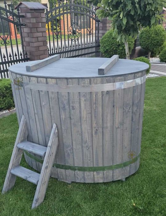 BALIA OGRODOWA BECZKA 120 cm  Do morsowania • Złożona i pomalowana