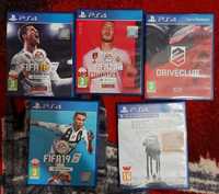 Gry na PS4 FIFA 18, FIFA19, FIFA 20, driveclub, battlefront