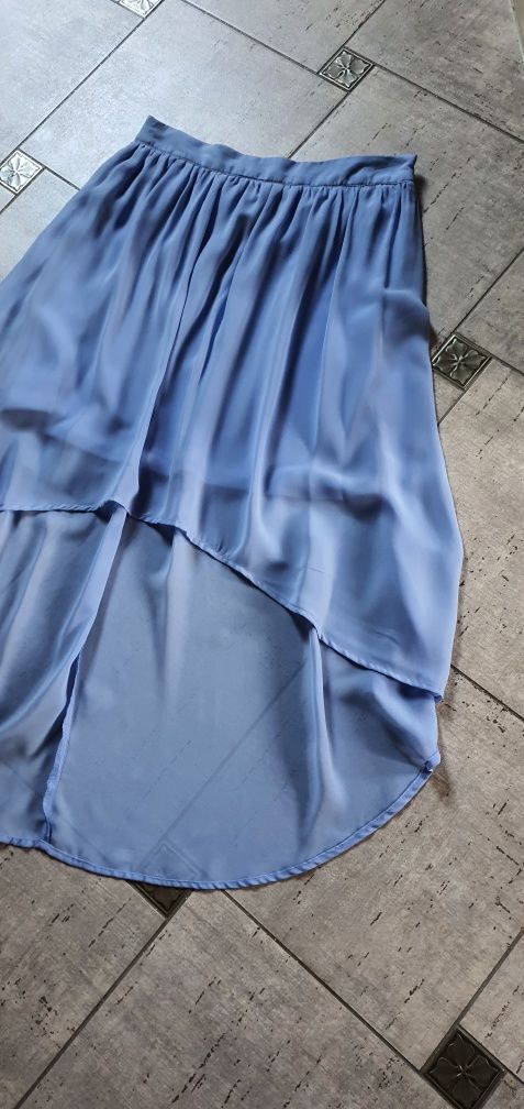 Forever 21 śliczna spódnica tiulowa asymetryczna baby blue S M