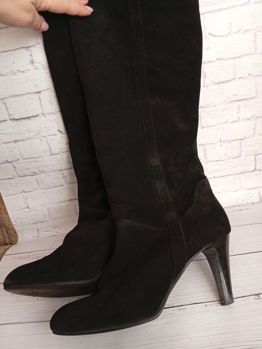 Сапоги чулки замшевые
