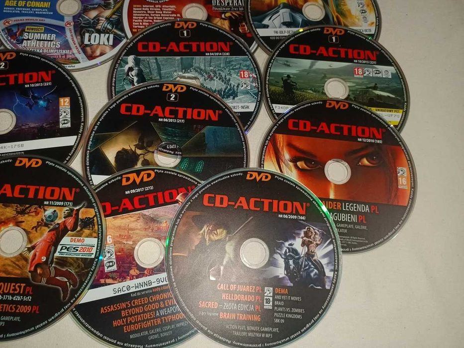 Desperados, Tomb Raider, Hitman, Mafia PC CD Action (KOMPLET 24CD)