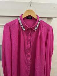Блузка Блуза рожева з камінцями oversize