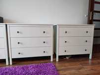 Komoda Ikea Koppang biała trzy szuflady