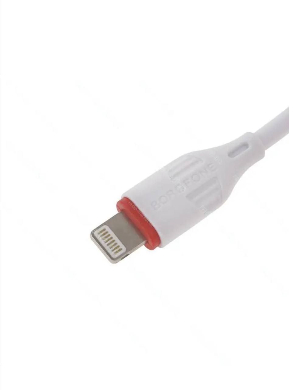 Кабель Borofone BX17 USB А - Lightning, белый 1м