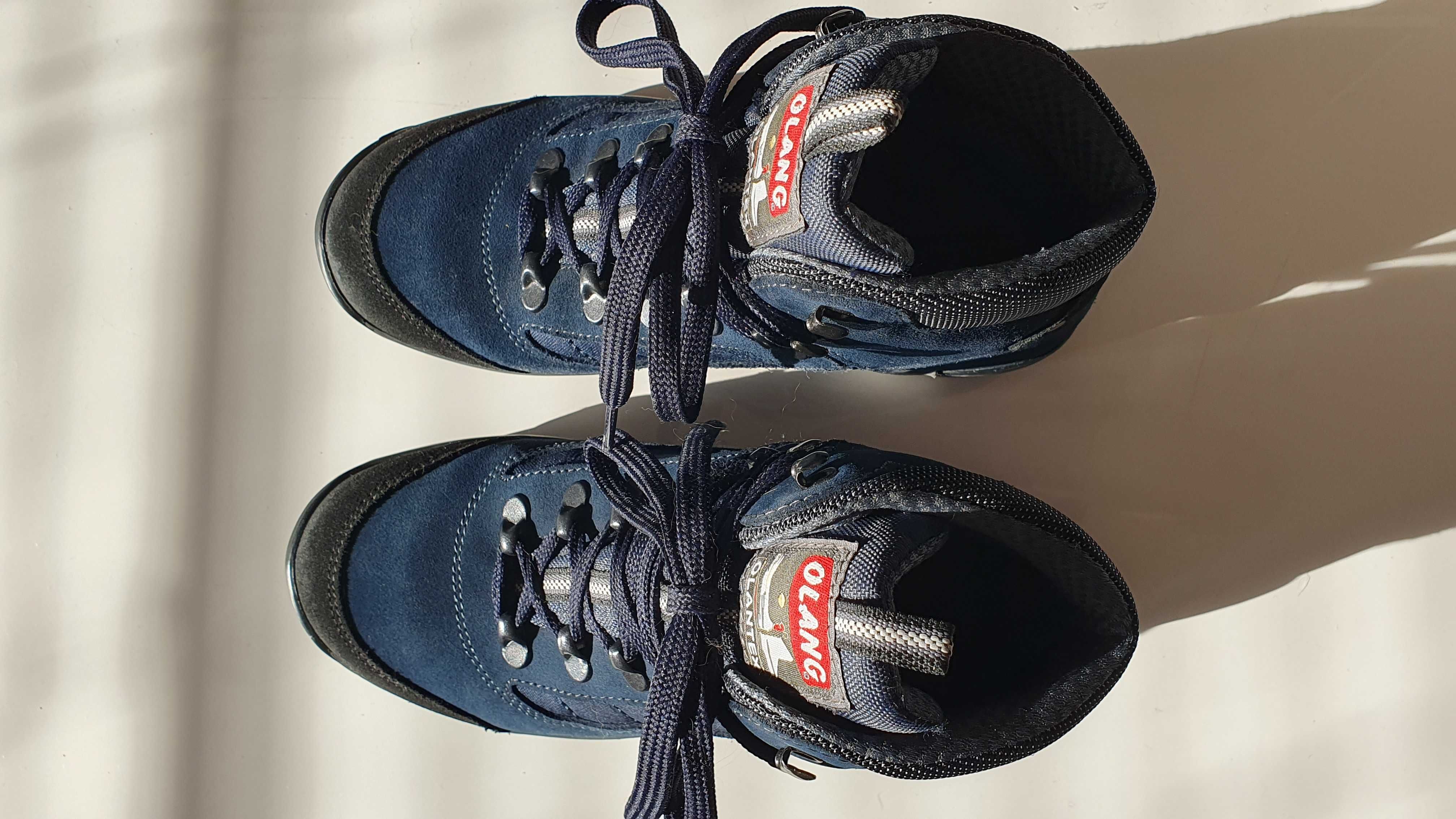 Trapery Buty trekkingowe męskie Olang Tarvisio.Tex Niebieskie rozm. 38