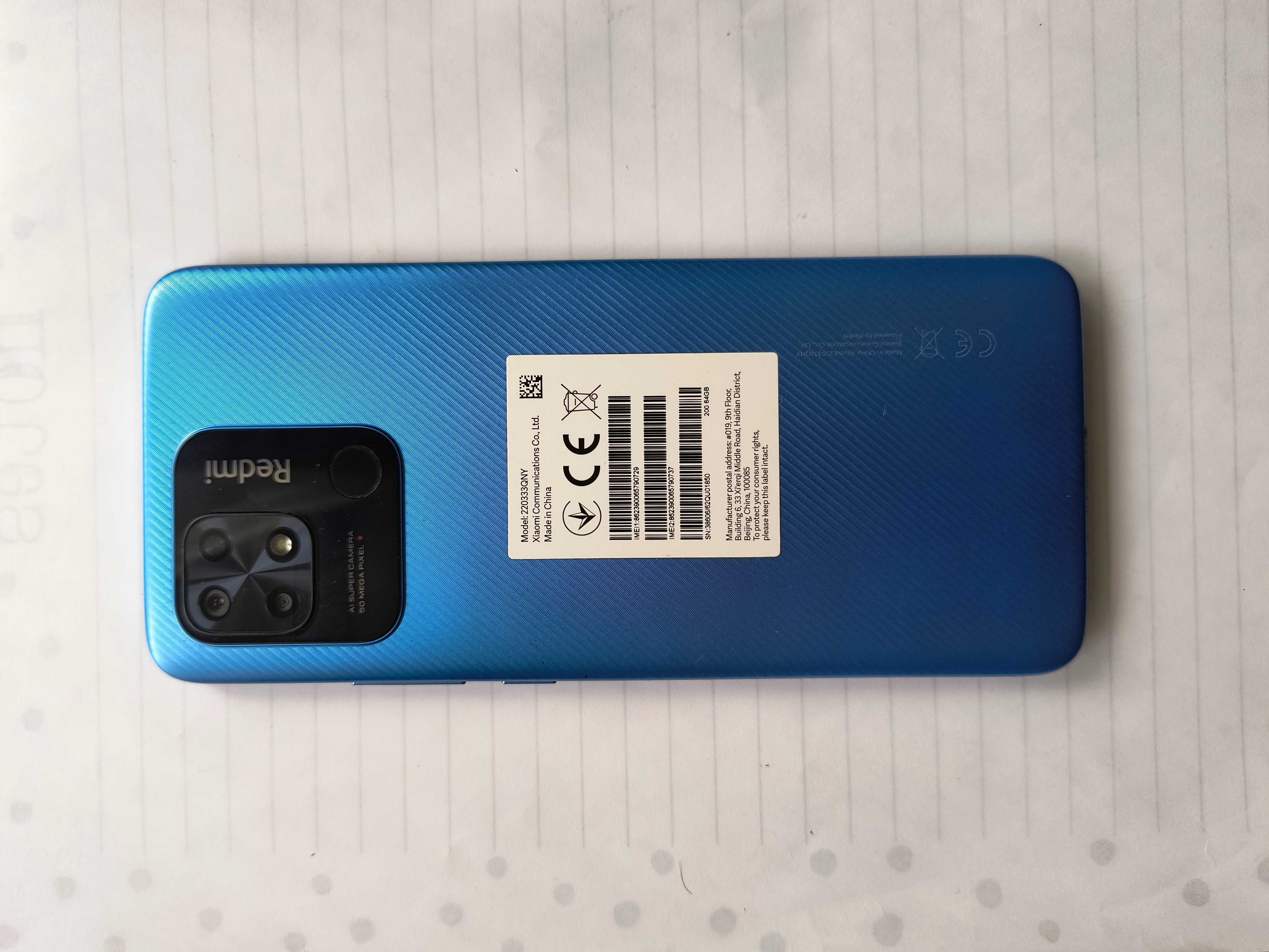 Xiaomi Redmi 10C 4 GB / 64 GB 4G (LTE) niebieski bez blokady