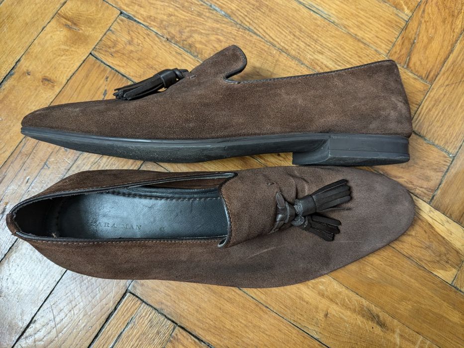Лофери Zara замшеві чоловічі, 43 р.