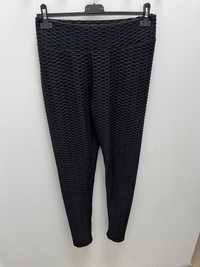 Damskie czarne legginsy roz.XL