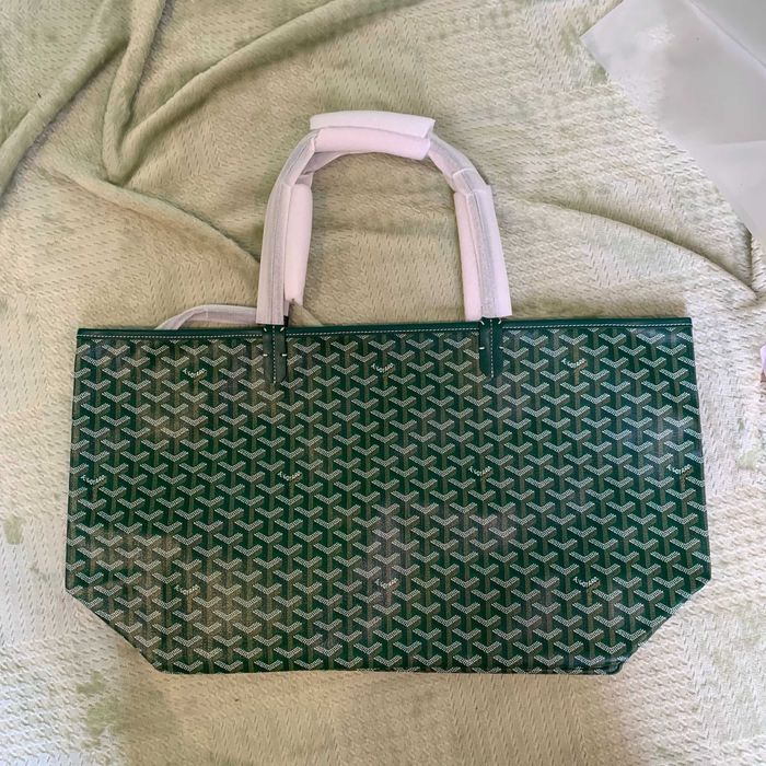 Duża torebka na ramię damska Goyard klasyczna zielona