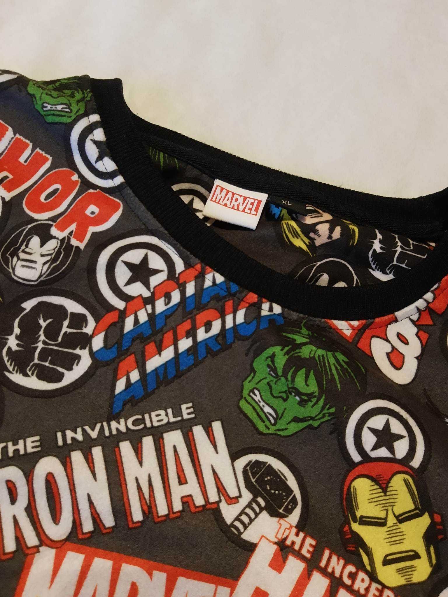 Bluza Avengers Marvel Comics XL Primark Iron Man Hulk Thor męska szara