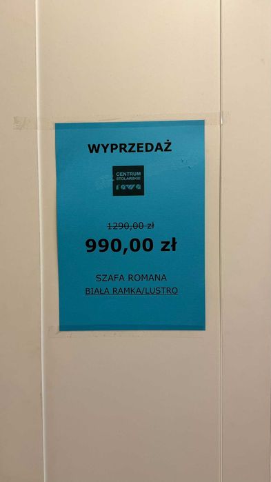 wyprzedaż szaf / od 35 do 50% obniżki / Rawa Mazowiecka