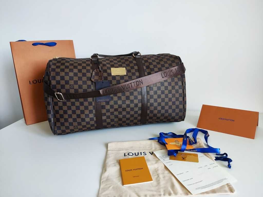 Louis Vuitton Torba podróżna, na siłownię, weekendowa, skóra 88-43