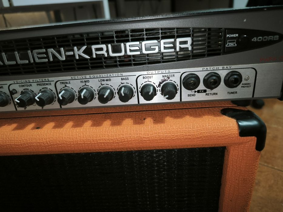 Coluna Orange600w +  amplificador GK RB400