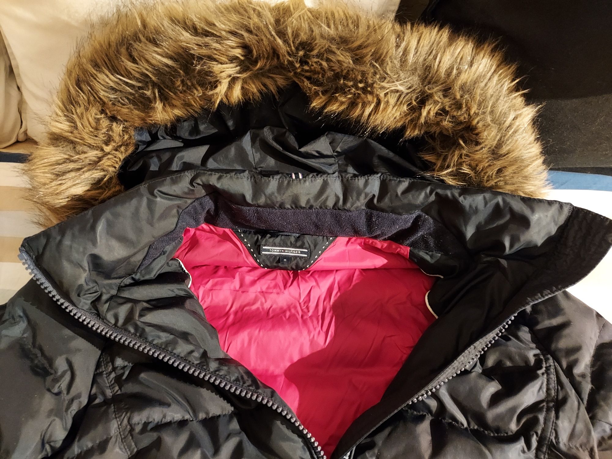 PROMOCJA! Tommy Hilfiger New Tyra Płaszcz Kurtka Puchowa Pikowany FIT