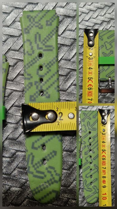 Pasek do zegarka elektronicznego LCD dla dziecka zielony Minecraft