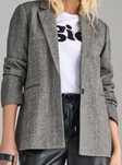szara marynarka oversize M/L