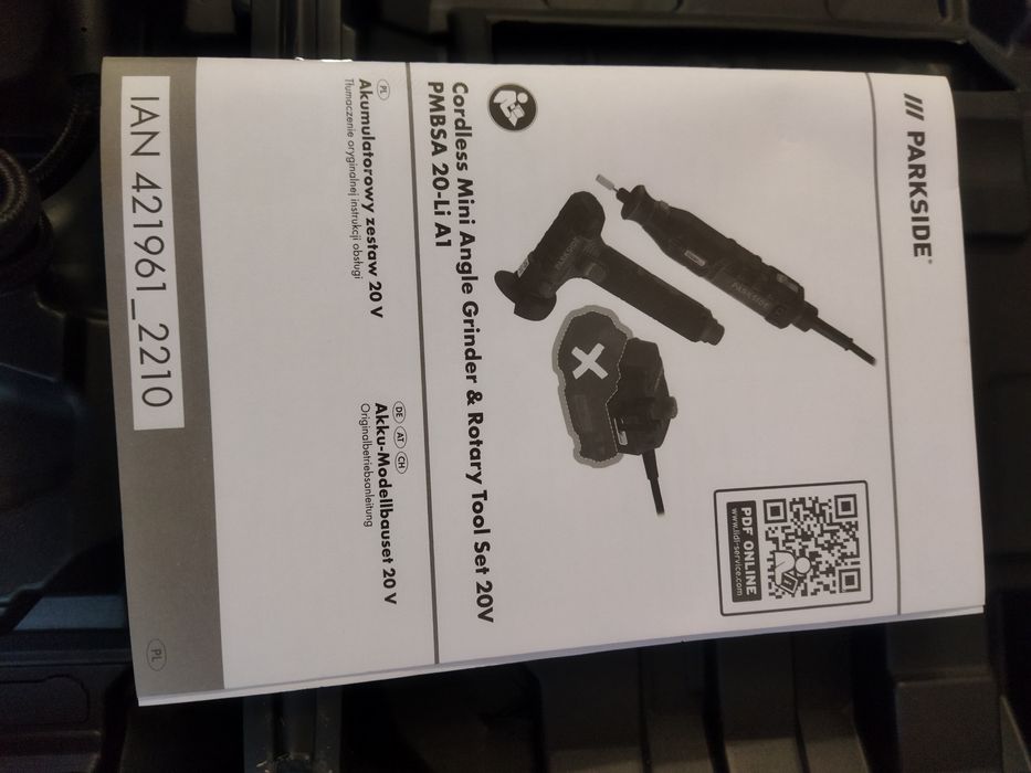 Zestaw modelarski Parkside pmbsa 20li a1