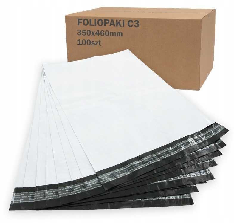 FOLIOPAKI Kurierskie C3 rozm. 350 x 460 mm – 100 szt.