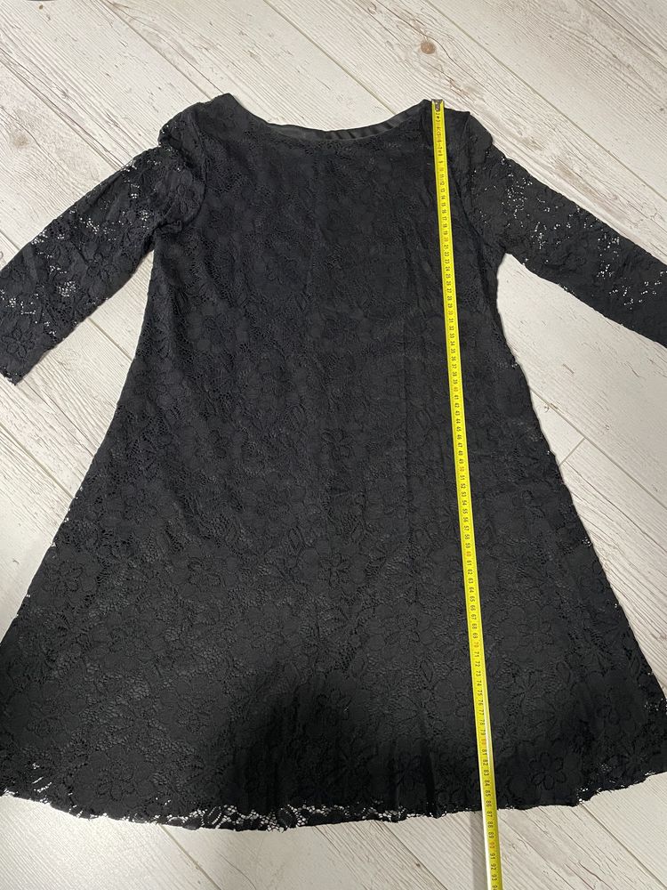 Czarna koronkowa sukienka / tunika rozmiar XL