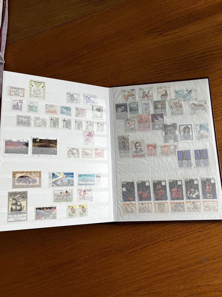Klaser ze znaczkami kolekcja album