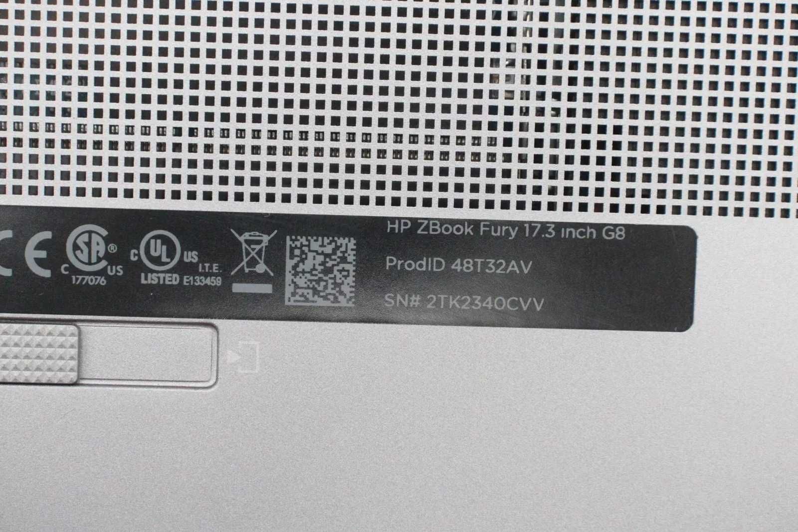 17,3 HP ZBOOK FURY 17 G8 I5-11500H/1TB/32GB RAM/Quadro T1200