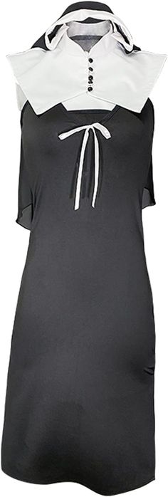 Kostium Zakonnicy z Chwostami (Czarno-Biały) One Size