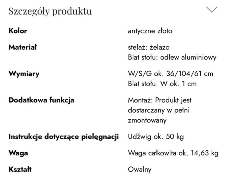 Stolik kawowy LOBERON