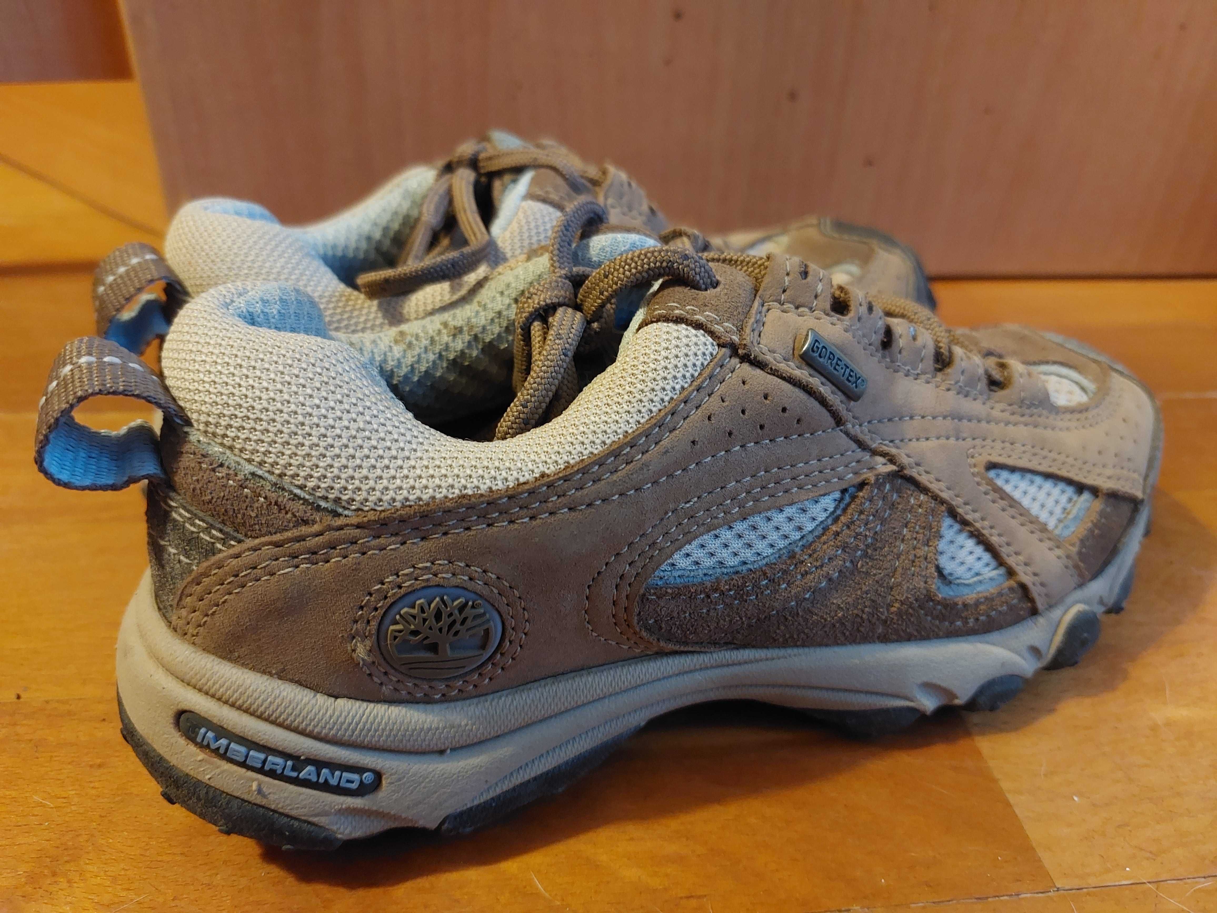 Ténis Timberland 5,5 M - Número 36 - Castanhos Claros e Azul Claro