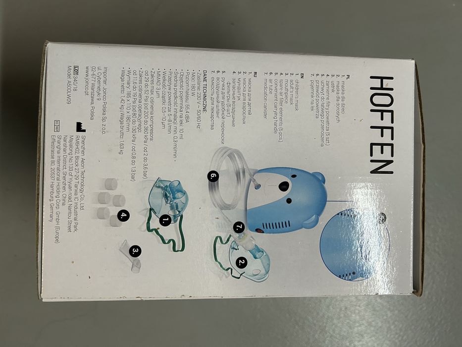 Nebulizator miś hoffen nowy Warszawa