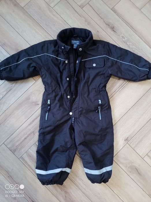 Kombinezon zimowy, dziecinny, chłopięcy, brązowy H&M róż.92